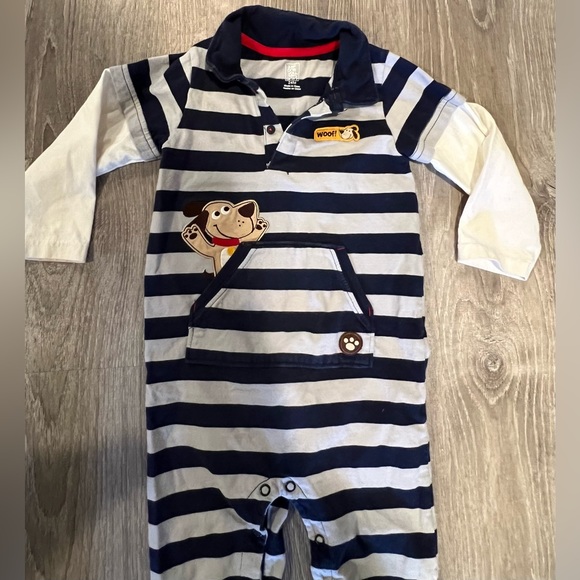 Three pantsuits one piece Carters long sleeve  size 24 months - Picture 9 of 9